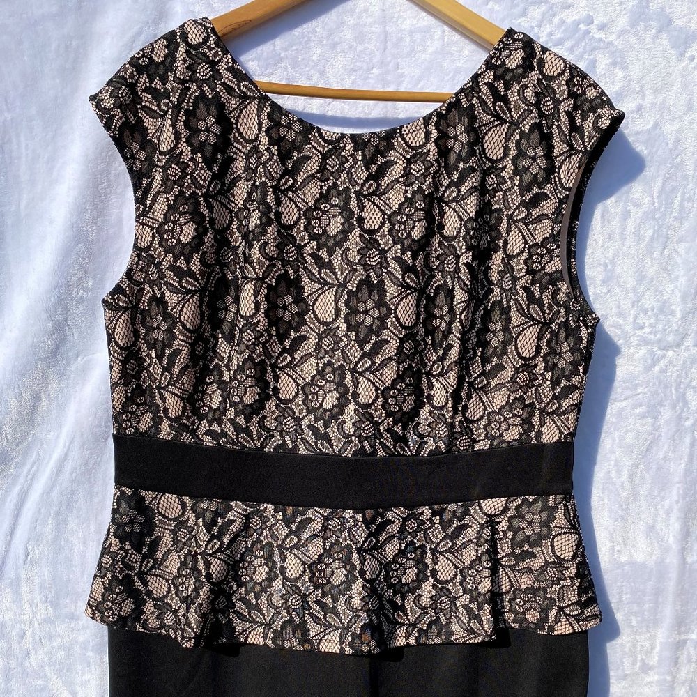 Black Lace Top Dress Size 18W